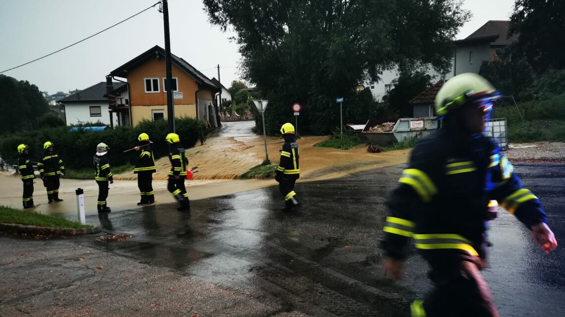 Schwere Regenfälle in Pfarrkirchen und Bad Hall