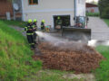 Brand des Hackschnitzellagers